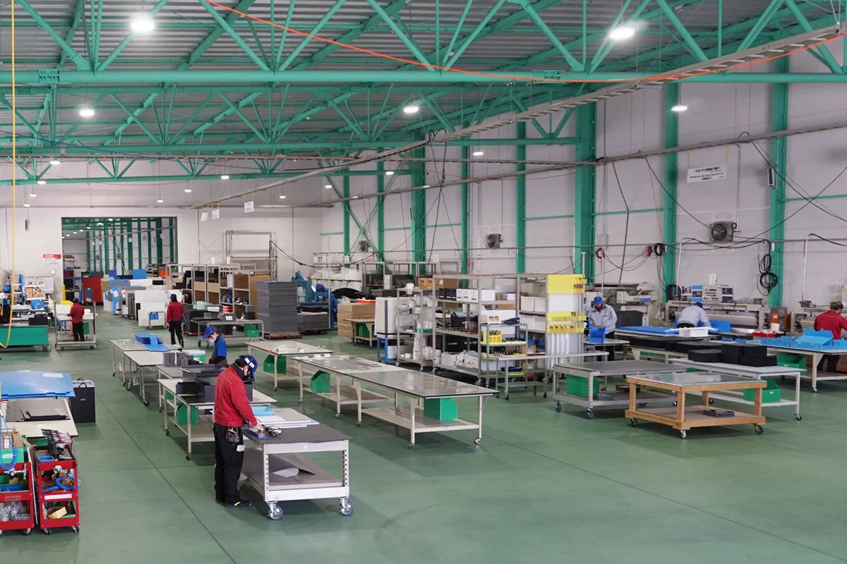 ヤマコー本社工場の製造ライン